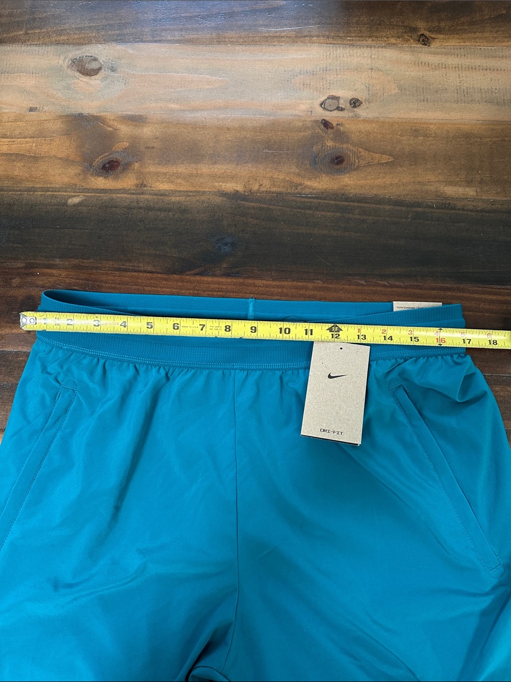 Nike Men’s Teal Athletic Performance Shorts - Picture 5 of 6